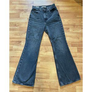 Levi’s 70s High Waist Flare Jean Black Size 25 MSRP $108